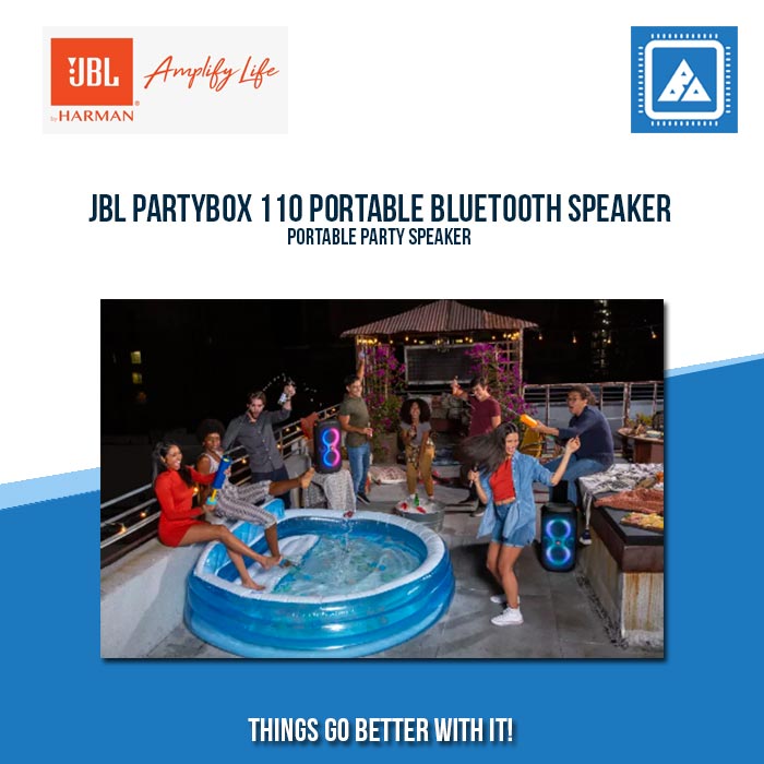 JBL PARTYBOX 110 PORTABLE BLUETOOTH SPEAKER JBL PARTYBOX 110 PORTABLE BLUETOOTH SPEAKER
